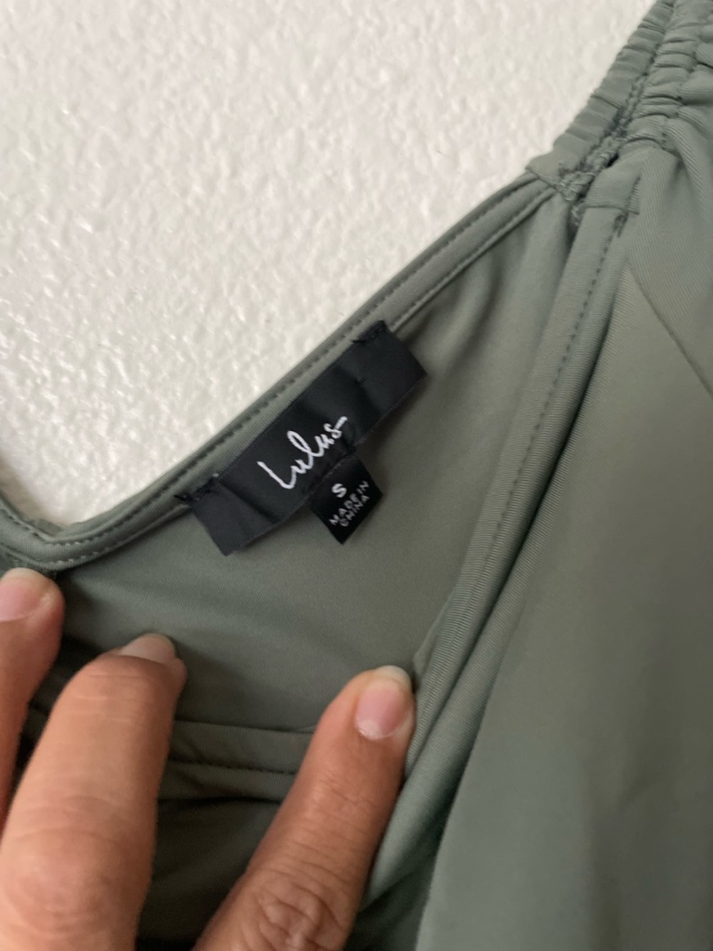 Lulus Certified Flirt Sage Green Ruched Long Sleeve Bodysuit - Picture 6 of 6